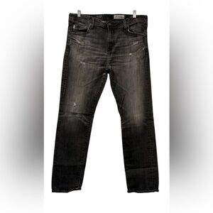 AG Adriano Goldschmied Dark Gray Straight Jeans